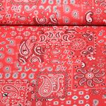 Baumwoll-Webware - Paisley Patchwork Rot