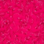 Tissu matelassé pour veste - Fleurs brodées Fuchsia