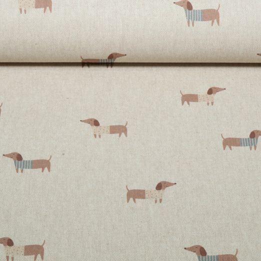 Toile durable - Aspect lin teckel Sable Toile durable - Aspect lin teckel Sable