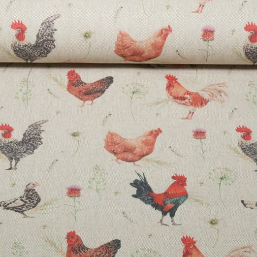 Toile durable - Aspect lin poule Sable Toile durable - Aspect lin poule Sable