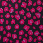 Softshell - Motif léopard numérique Noir Rose vif
