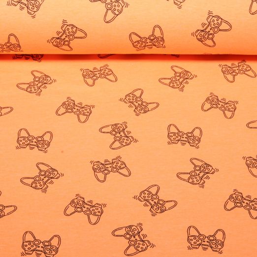 Sweat d'été - French Terry contrôleur de jeu Orange Fluo Sweat d'été - French Terry contrôleur de jeu Orange Fluo