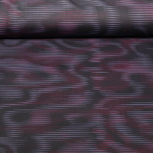 Funktionsjersey - Bi-Elastisch Sport Wellen Schwarz Rot