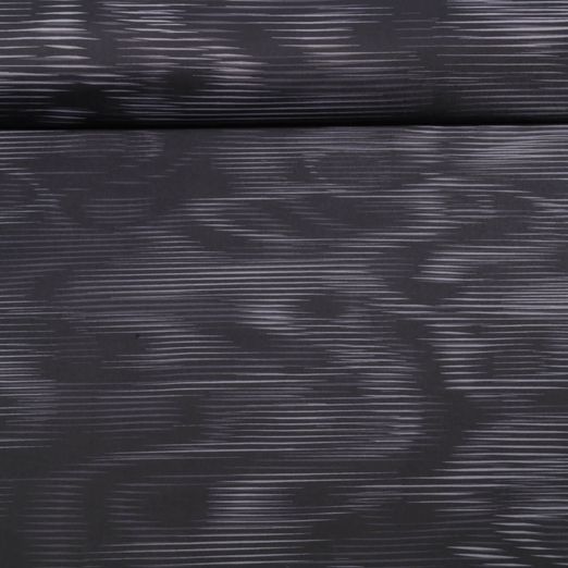Funktionsjersey - Bi-Elastisch Sport Wellen Schwarz Grau