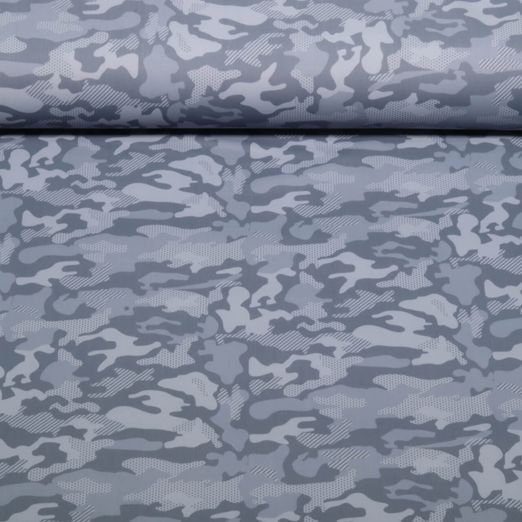 Funktionsjersey - Bi-Elastisch Sport Camouflage Blau