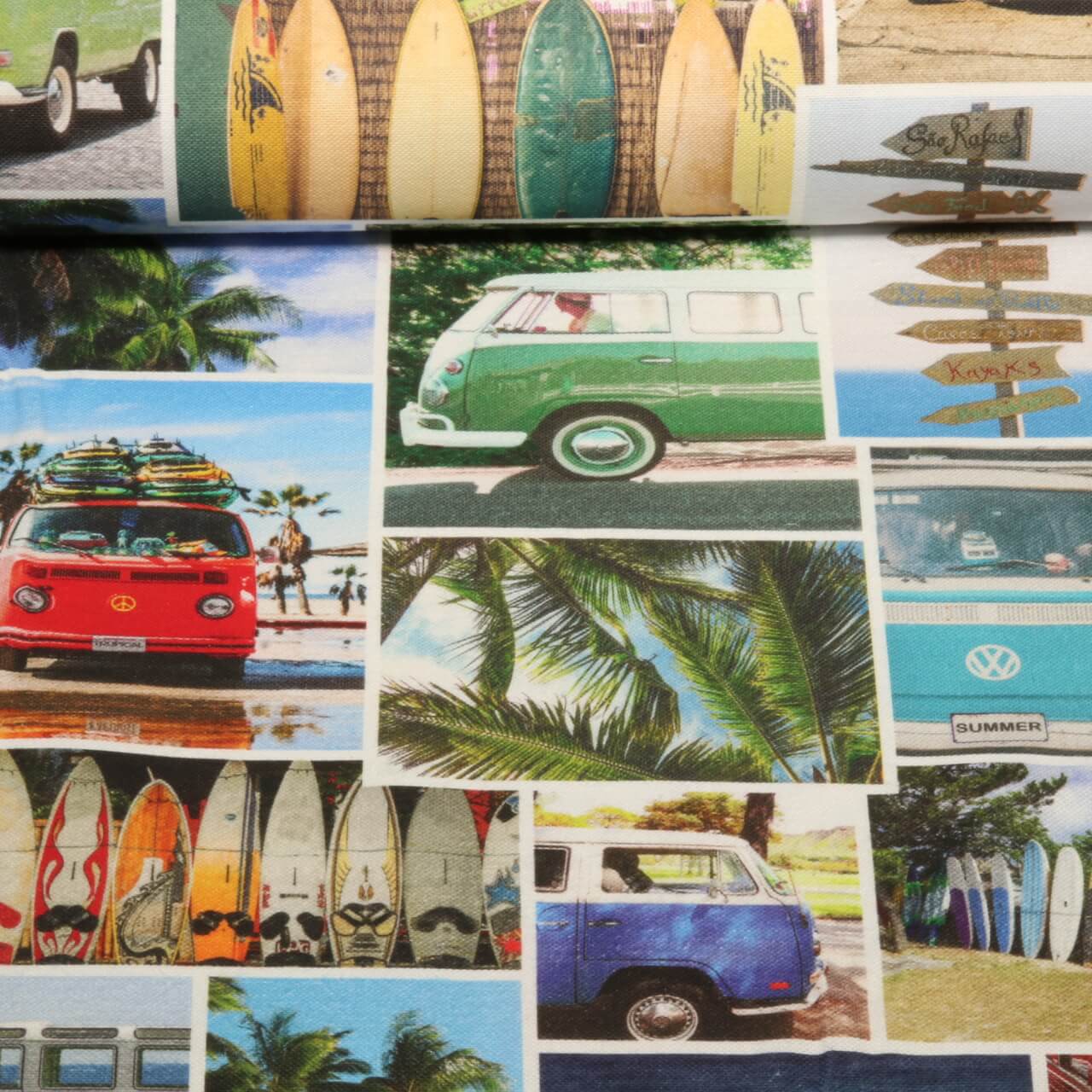 Toile canevas - Impression numérique VW Combi Van Malibu Multicolore-0 Toile canevas - Impression numérique VW Combi Van Malibu Multicolore-0