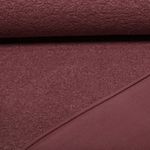 Polaire teddy - Boucle Doubleface Uni Rouge Polaire teddy - Boucle Doubleface Uni Rouge
