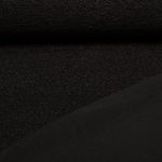 Polaire teddy - Boucle Doubleface Uni Noir Polaire teddy - Boucle Doubleface Uni Noir