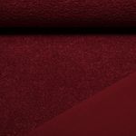 Polaire teddy - Boucle Doubleface Uni Bordeaux Polaire teddy - Boucle Doubleface Uni Bordeaux