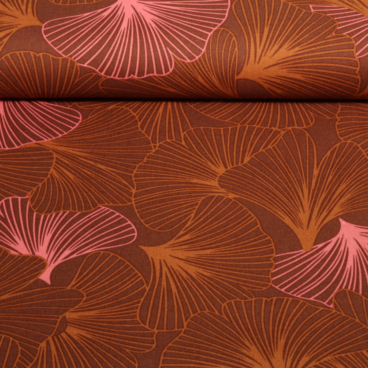 Toile canevas - Ginkgo Marron-0 Toile canevas - Ginkgo Marron-0