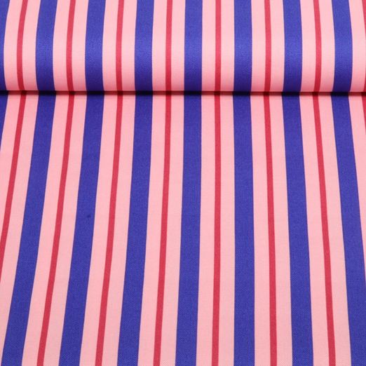 Toile canevas - Rayures roses et bleues Toile canevas - Rayures roses et bleues