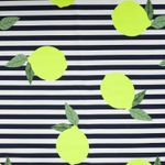 Sommersweat - French Terry - Streifen Neon Zitronen Sommersweat - French Terry - Streifen Neon Zitronen