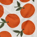 Tela di cotone – Arancione e bianco