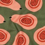 Tela di cotone – Pera verde oliva
