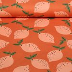Baumwoll-Canvas - Zitronen Orange