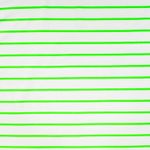 Sommersweat - French Terry Streifen Weiß Neon Grün
