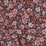 Baumwoll-Popeline – Digital Kleine Blüten Bordeaux Baumwoll-Popeline – Digital Kleine Blüten Bordeaux
