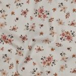 Baumwoll-Popeline - Digital Kleine Blumenbouquets Ecru
