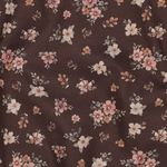 Baumwoll-Popeline - Digital Kleine Blumenbouquets Braun Baumwoll-Popeline - Digital Kleine Blumenbouquets Braun