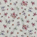 Baumwoll-Popeline - Digital Kleine Blumenbouquets Weiß