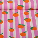 Beschichtete Baumwolle - Orangen Pink