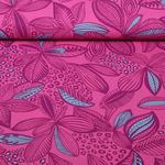 Beschichtete Baumwolle - Blätter Fuchsia Beschichtete Baumwolle - Blätter Fuchsia