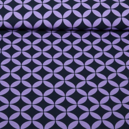 Beschichtete Baumwolle - Abstrakt Marineblau Beschichtete Baumwolle - Abstrakt Marineblau