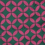 Cotone rivestito - Verde astratto
