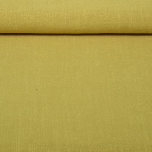 Lin viscose Vicky - Unie, effet délavé, jaune ocre Lin viscose Vicky - Unie, effet délavé, jaune ocre