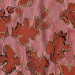 Klädtyg – Jacquard med blommönster i gammaldagsrosa och brunt Klädtyg – Jacquard med blommönster i gammaldagsrosa och brunt