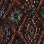 Gobelin Chenille - Ikat Muster Braun Gobelin Chenille - Ikat Muster Braun