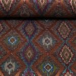 Gobelin Chenille - Motif ikat marron Gobelin Chenille - Motif ikat marron
