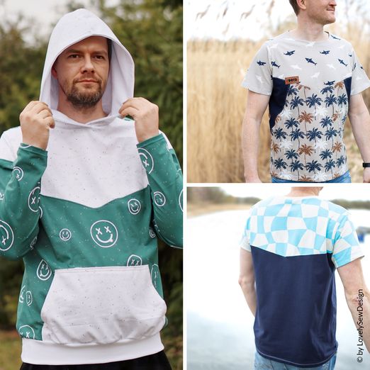 Shirt - lovely men split shirt - Schnittmuster eBook