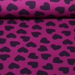 Softsweat - Herzen Magenta Aubergine Angeraut