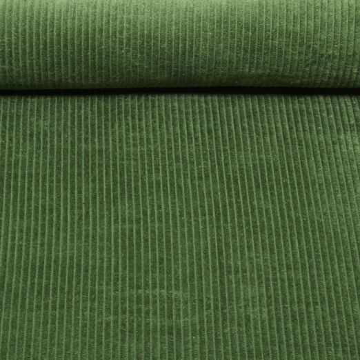 Cord Carole - Washed Cord 4,5mm Waldgrün