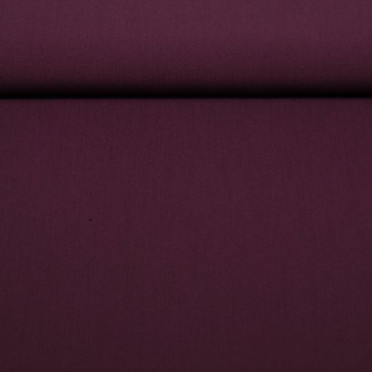 Hosenstoff Gabardine - Aubergine Querelastisch