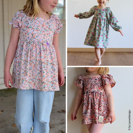 Shirt, Tunika, Kleid - Florina Kids - Schnittmuster eBook