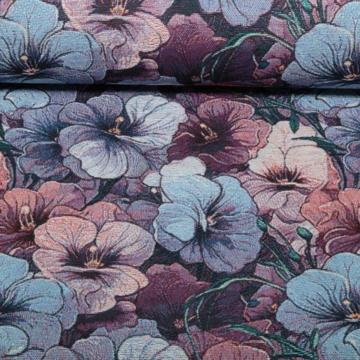 Gobelin - Fleurs de violette bleues
