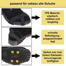 Schuhspikes 1 Paar - Anti Rutsch Für Eis & Schnee