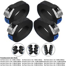 Cinghie Di Fissaggio Per Bagagli - 10 Pezzi 2.5cm X 6m, Resistenza 250 Kg, Norma DIN EN 12195-2 - Foto 7