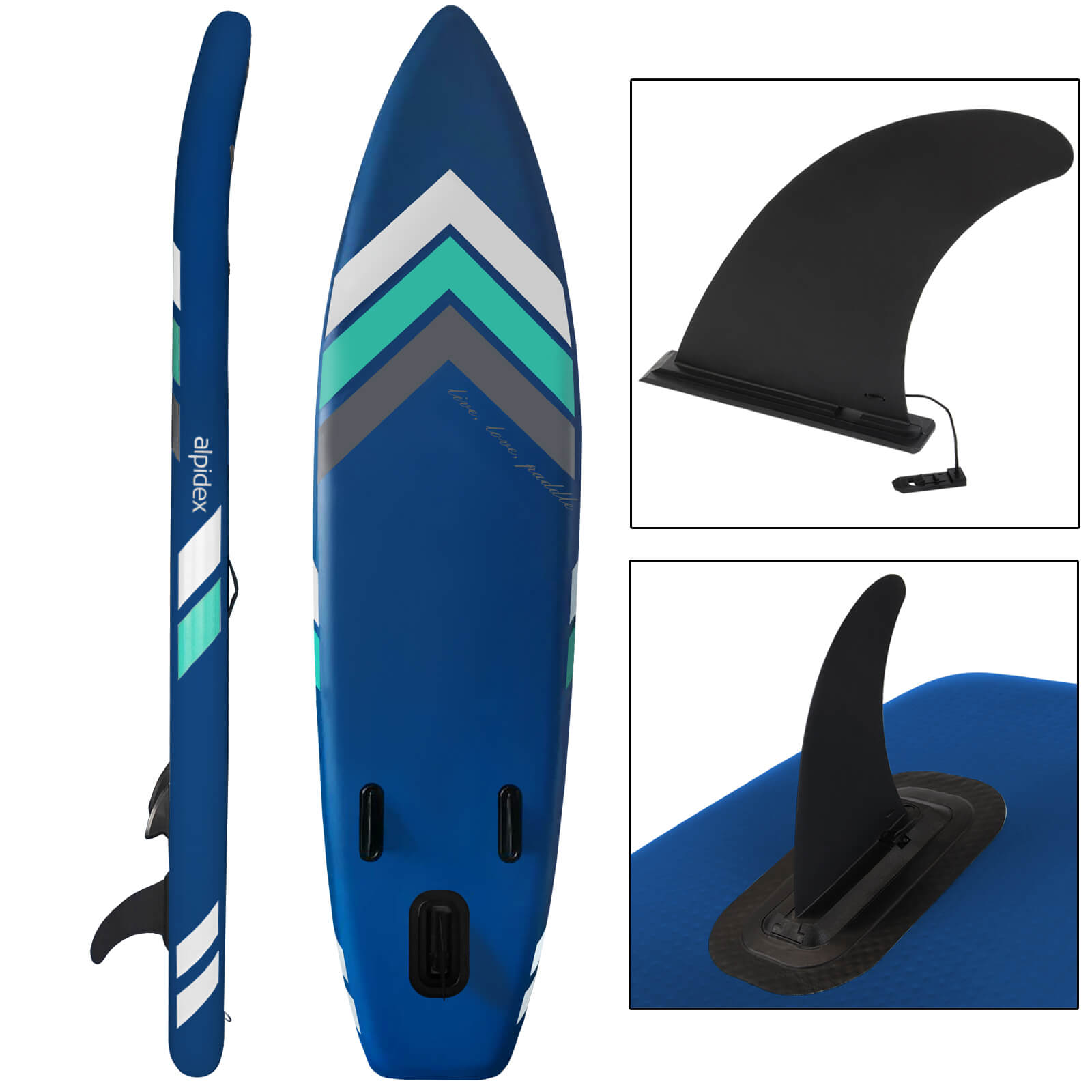 thumbnail image 2 of Gymax 11 Ft. Inflatable Stand-Up Paddle Board Non-Slip Deck Surfboard With Hand Pump Gym07563 2 of 10