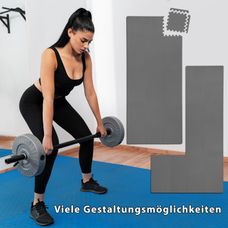 Tapis Gym Mousse Tapis De Sport Puzzle EDIESI - 18 Dalles EVA 30x30cm - Antidérapant - Pour Gym Maison Isolation Piscine Garage