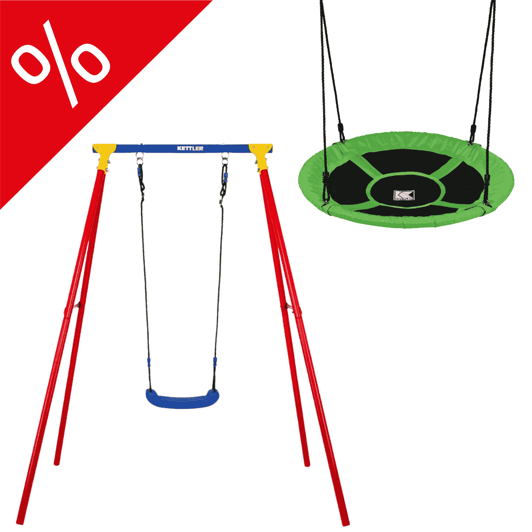 Kit Balançoire: balançoire simple KETTLER SINGLE rouge/bleu