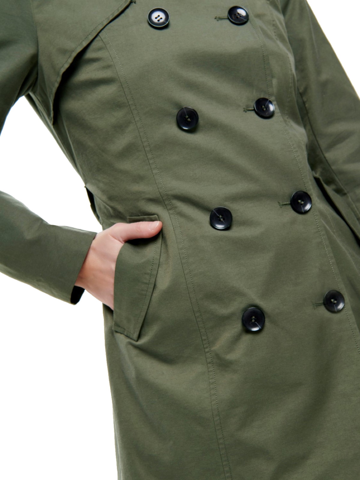 ONLY Damen Mantel Jacke Long Trenchcoat