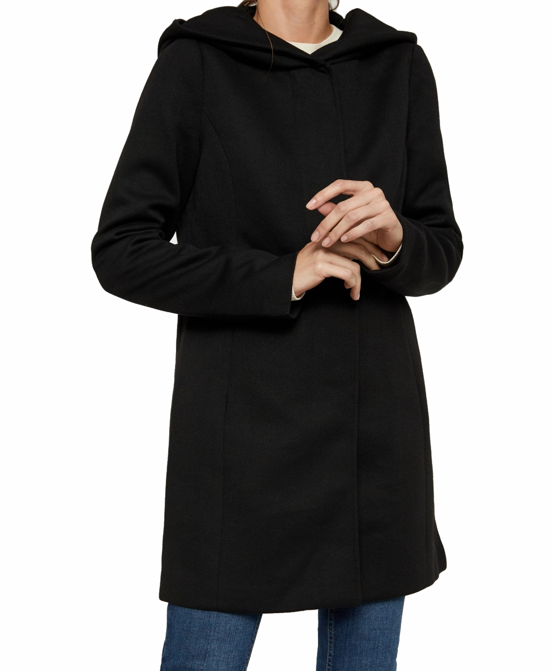 Vero Moda Damen Mantel XS S M L XL vmVeroDona Jacke Kapuze schwarz grau ...