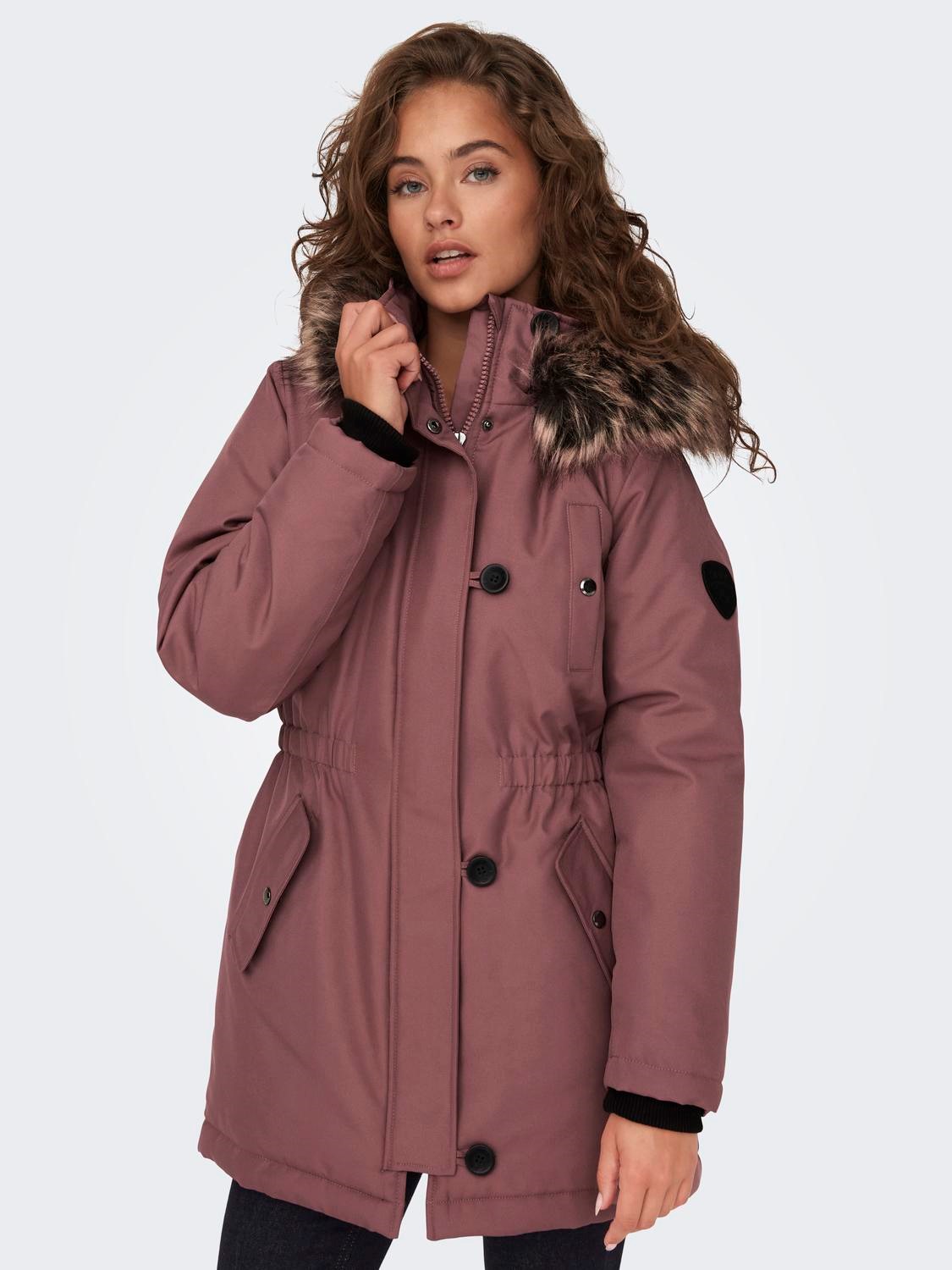 Only Mantel Only Damen Winterjacke Rosa Only Damen Winter-Jacke