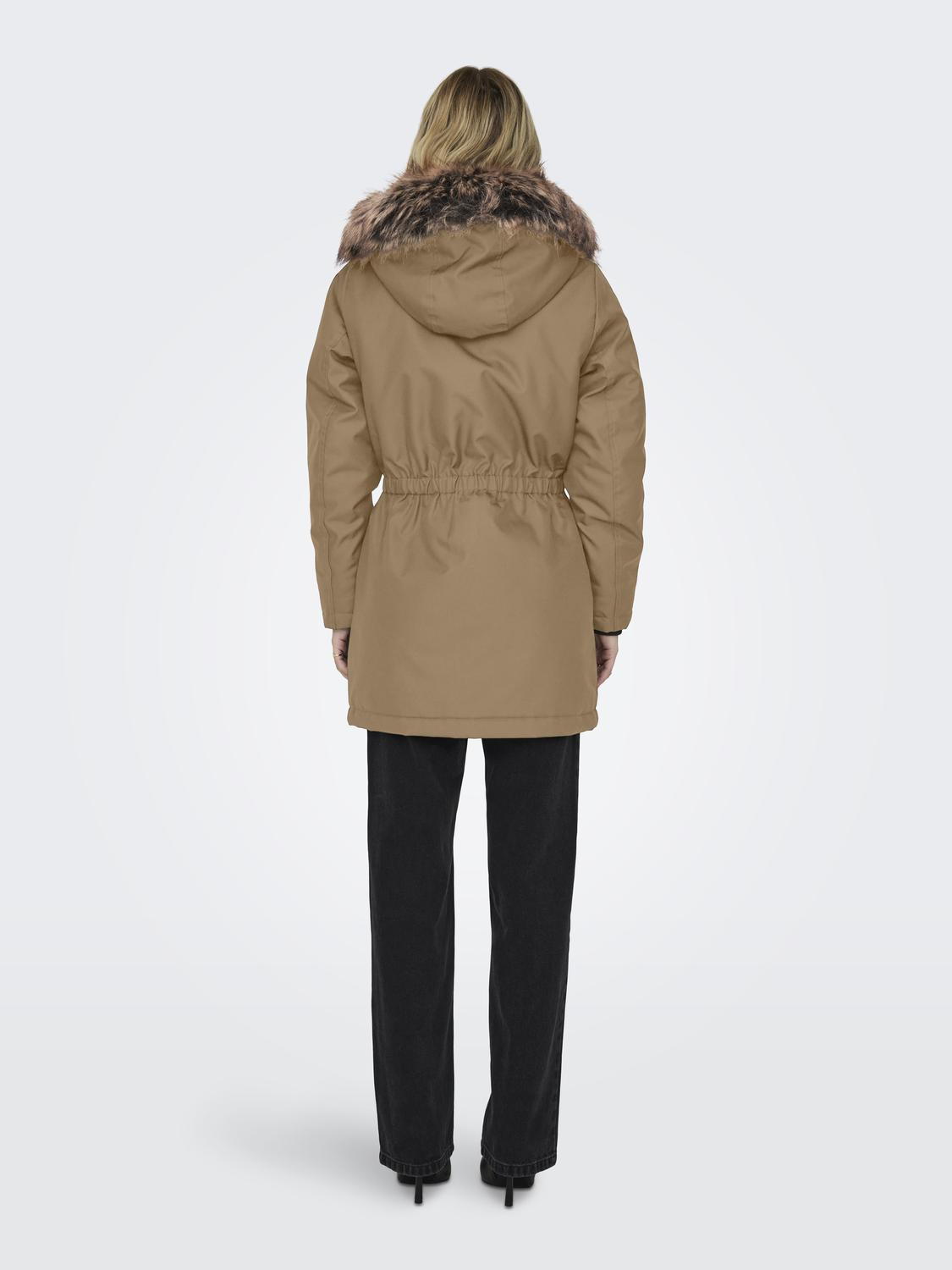 ONLY Damen Winterparka Kurzmantel Iris Bei