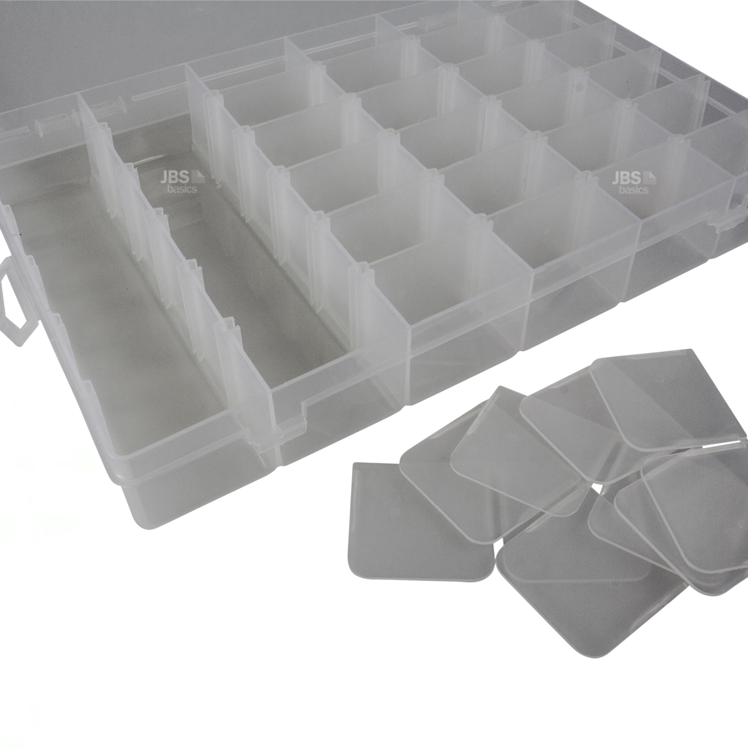 ► 5 Stk 10 Fächer Sortierkiste Sortimentskasten Sortierbox transparent zB Perlen