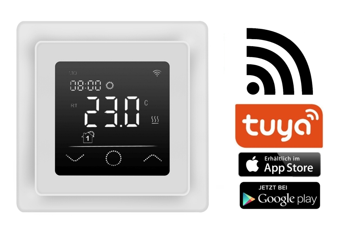 Fußbodenheizung Nachrüsten UltraPro Elektrische Fußbodenheizung 160 W/m² – 11 M² Set Mit Thermostat, Für Fliesen Fliesenheizung 160 W/m²