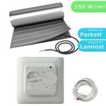 Elektrische Fußbodenheizung Komplett-Set 150W/m² - Für Laminat, Parkett, Vinyl